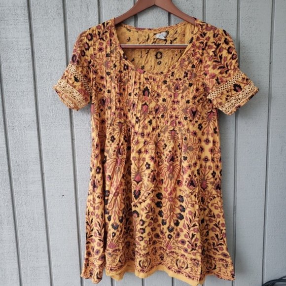 Urban Outfitters | Ecote Amethyst Pintucked Frock Dress - Picture 5 of 12